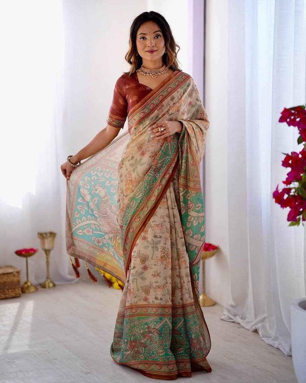 KPW 371 New Exclusive Designed Saree 🦚