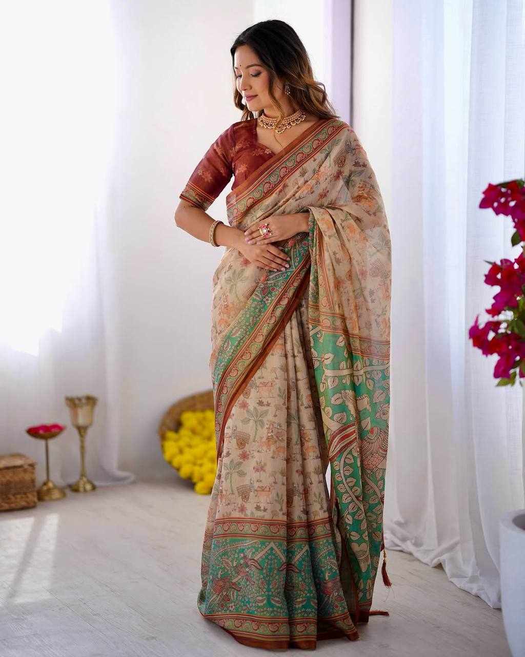 KPW 371 New Exclusive Designed Saree 🦚