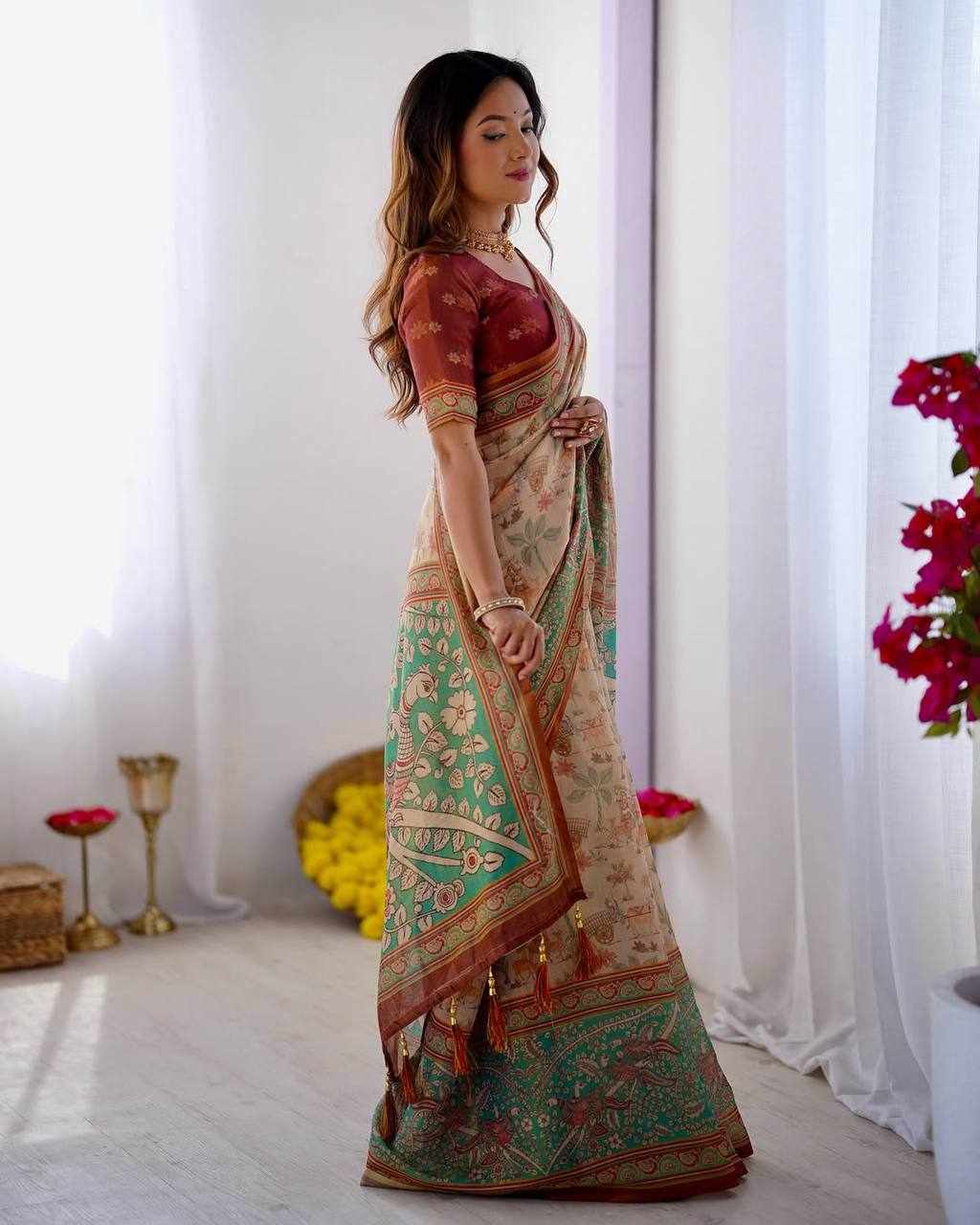 KPW 371 New Exclusive Designed Saree 🦚