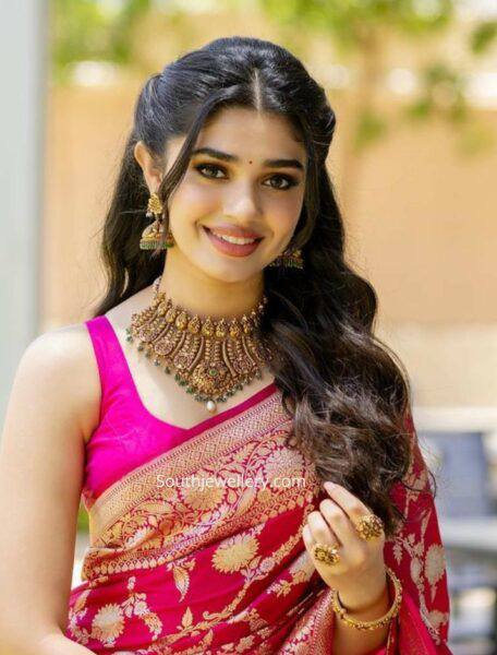 Traditional Red Banarasi Silk Saree with Gold Zari Work