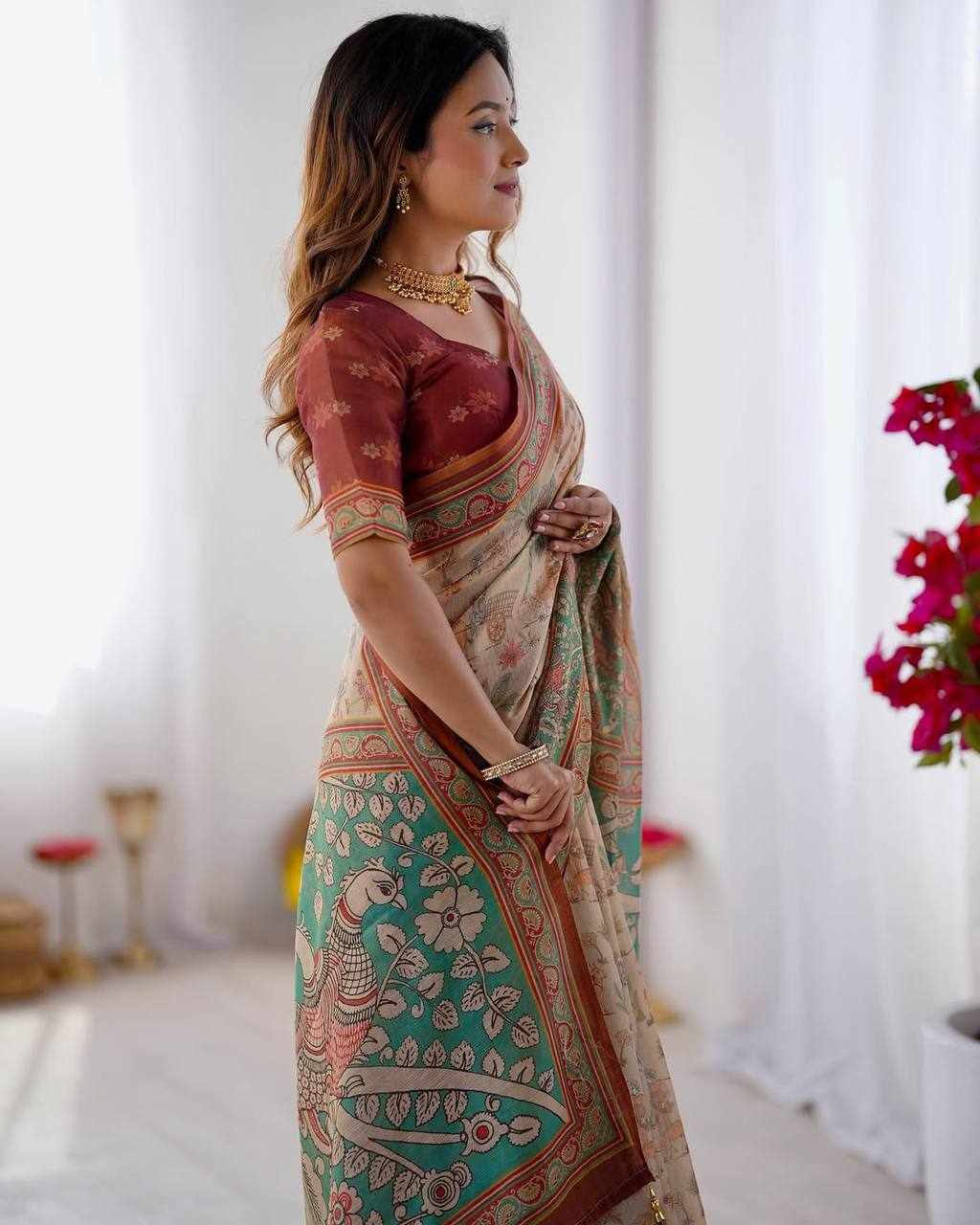 KPW 371 New Exclusive Designed Saree 🦚