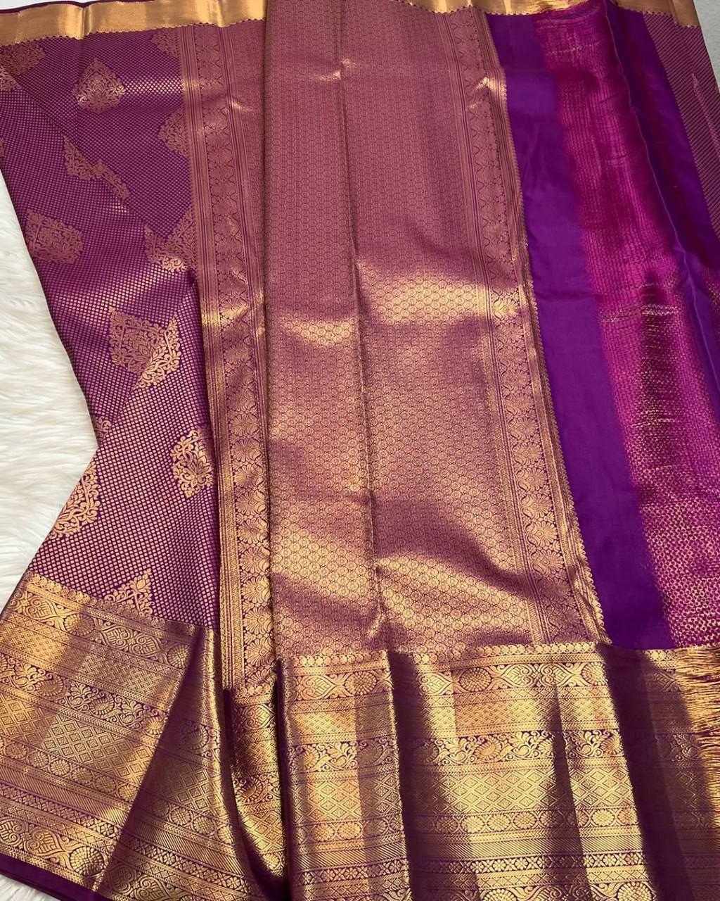 Kanjivaram Royale Soft Litchi Silk Saree With Rich Jacquard Weaving