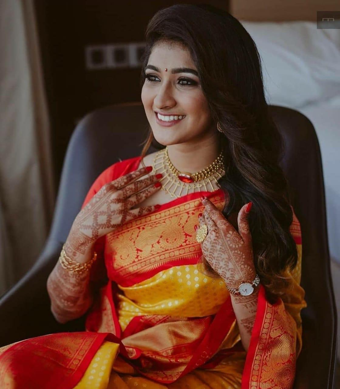 Traditional Yellow Silk Saree with Red Border