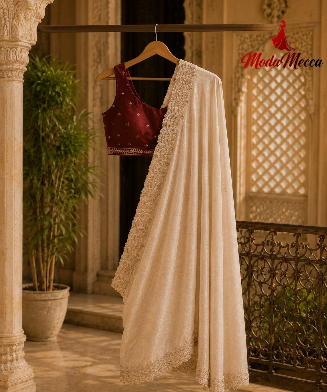 Women's Premium Space Satin Saree