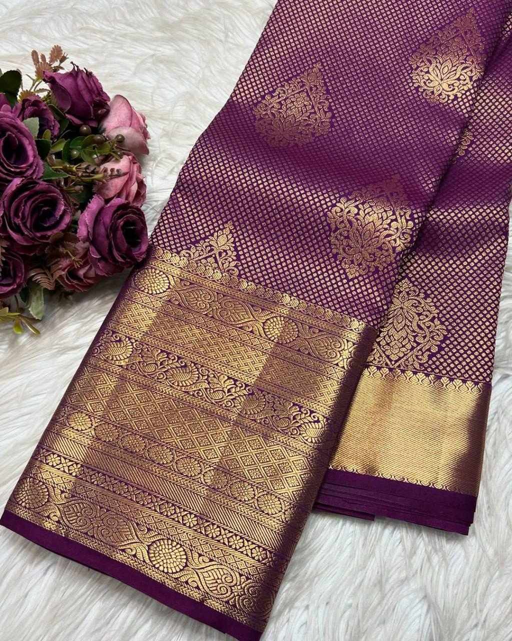 Kanjivaram Royale Soft Litchi Silk Saree With Rich Jacquard Weaving