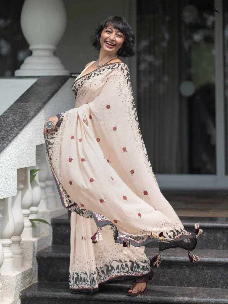 KP-W 350 New Party Wear Peach Colour Saree 🍑