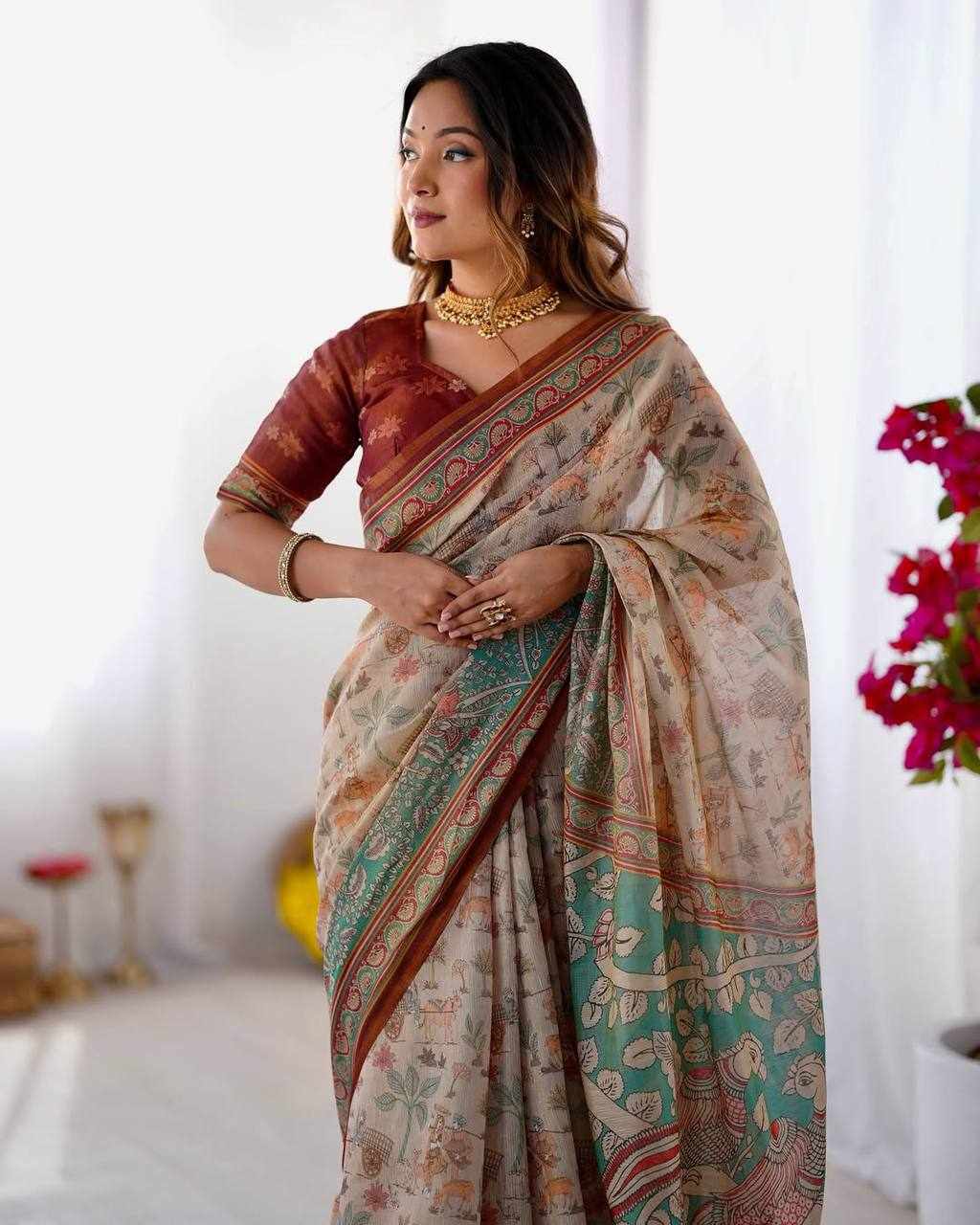 KPW 371 New Exclusive Designed Saree 🦚