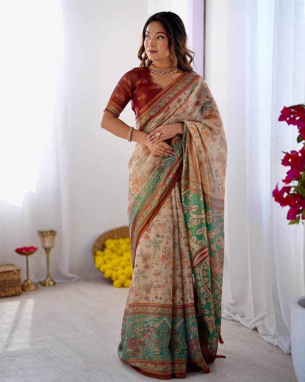 KPW 371 New Exclusive Designed Saree 🦚