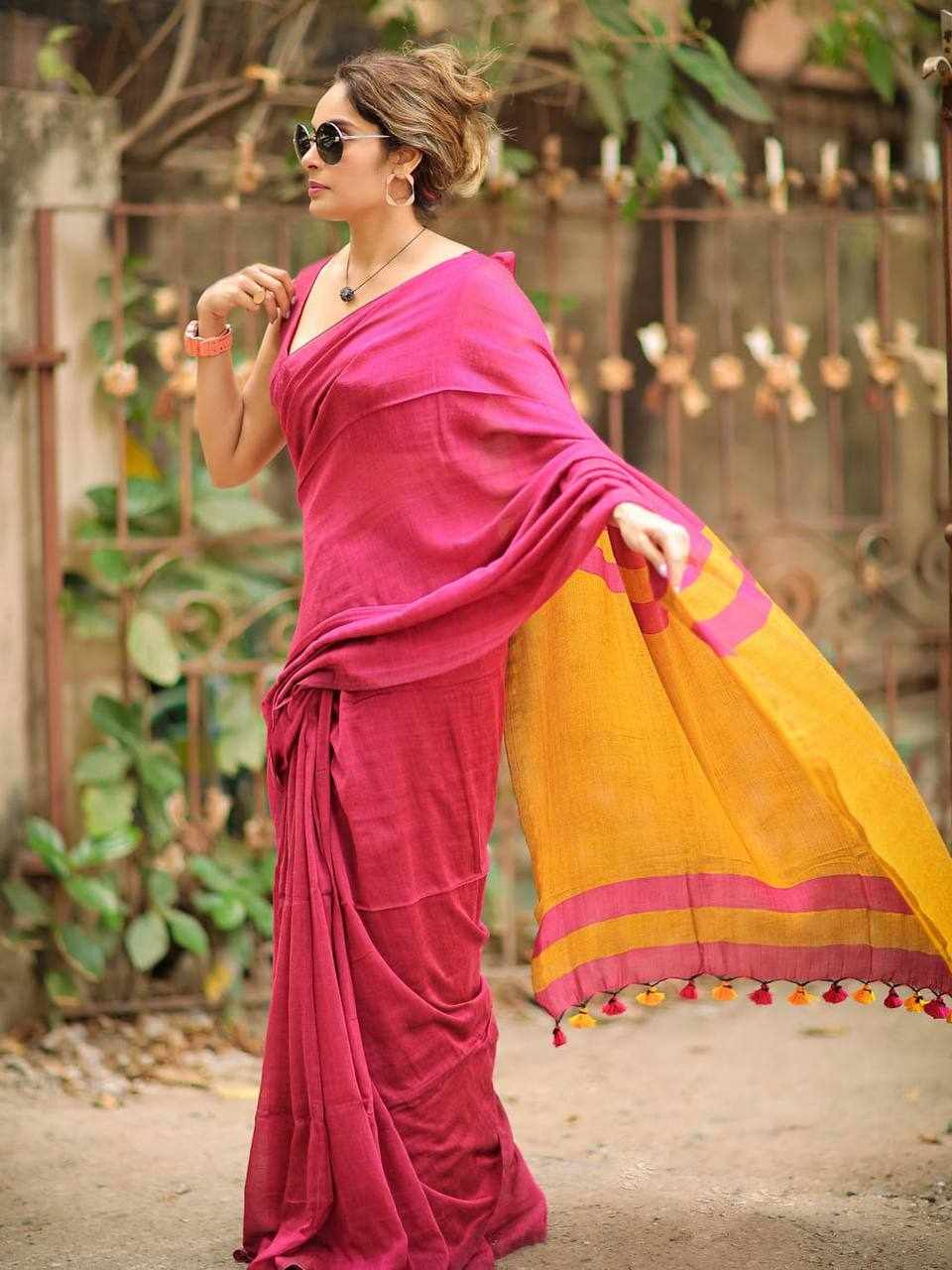 KPR 285 Beautiful Attractive Charmful Pink Saree 💗