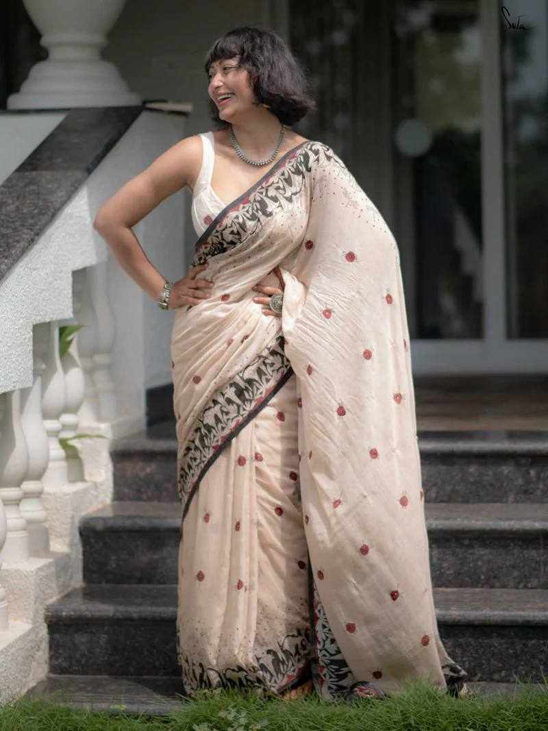KP-W 350 New Party Wear Peach Colour Saree 🍑